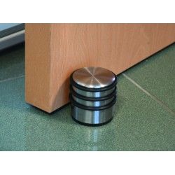 MSV Lot de 6 blocs stop portes solide en inox & caoutchouc