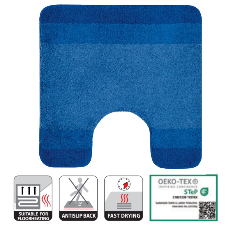 Tappetino da bagno in poliestere BALANCE 55x55cm Spirella Blu