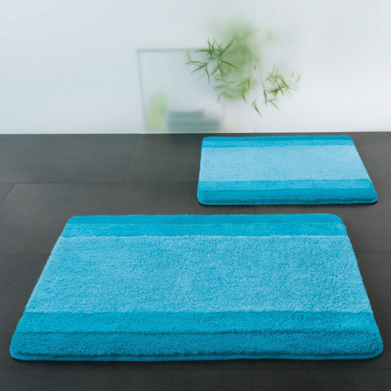 Tapis de bain Polyester BALANCE 70x120cm Bleu Turquoise Spirella