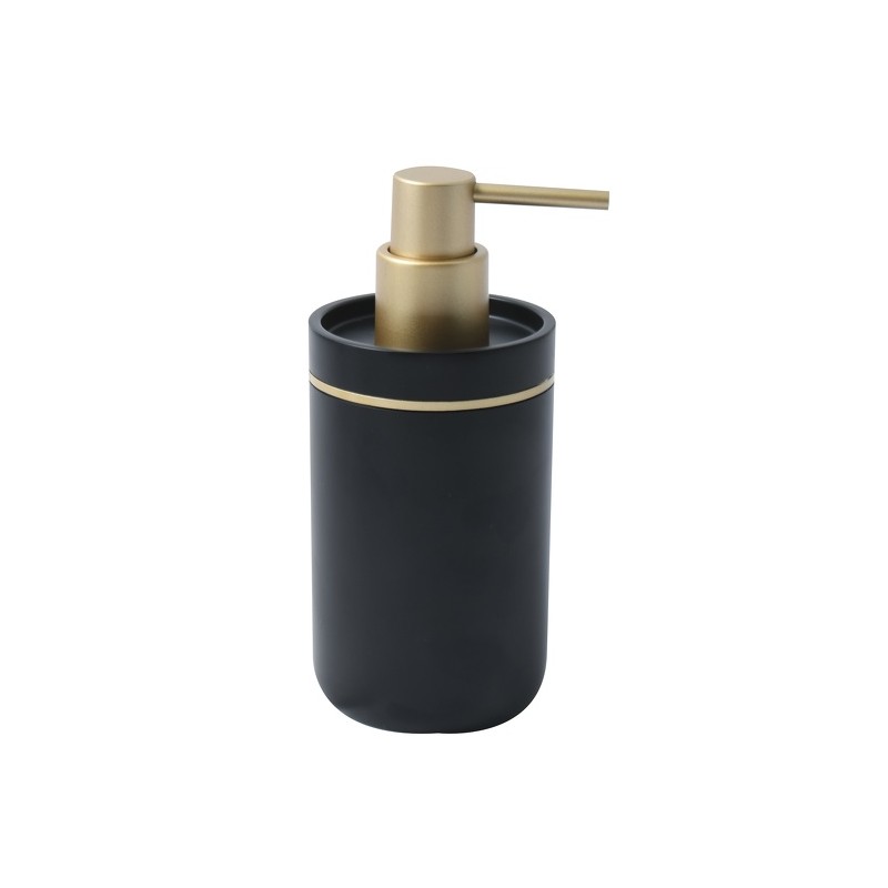 Set of 3 bathroom accessories BLY Black & Gold Spirella