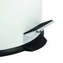 Papelera con pedal Acero 12L Blanco MSV