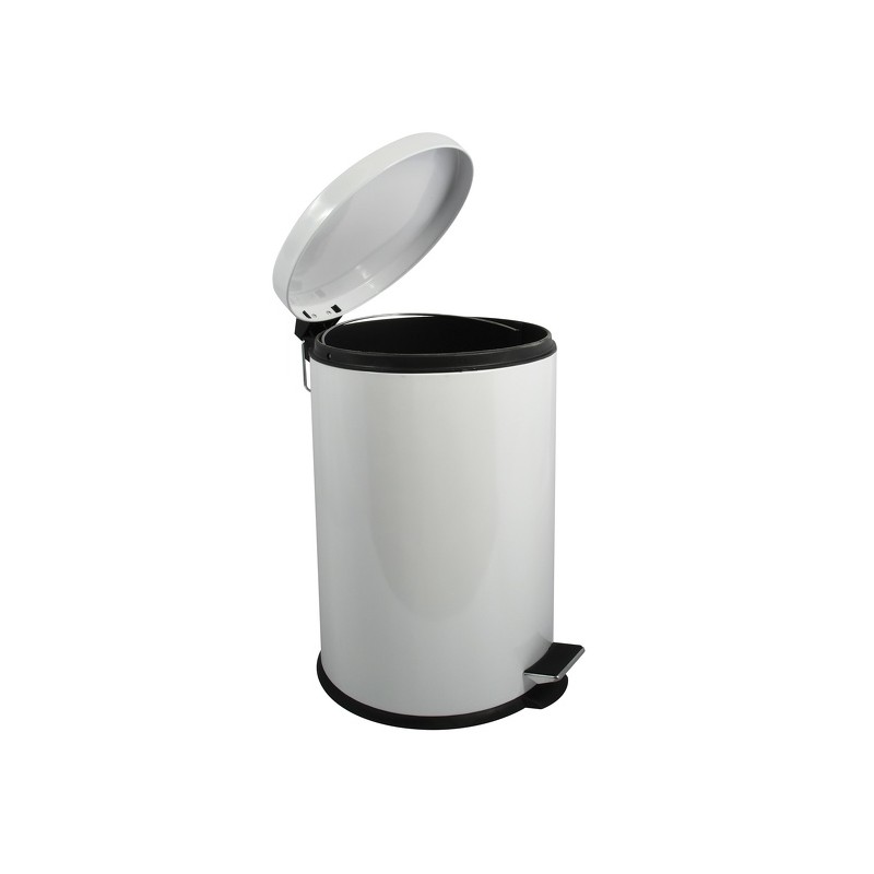 Pedal bin Steel 12L White MSV