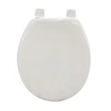 Asiento de inodoro MDF blanco - Bisagras PS MSV