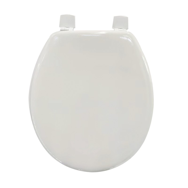 Asiento de inodoro MDF blanco - Bisagras PS MSV