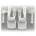 Toilet seat MDF White - PS Hinges MSV