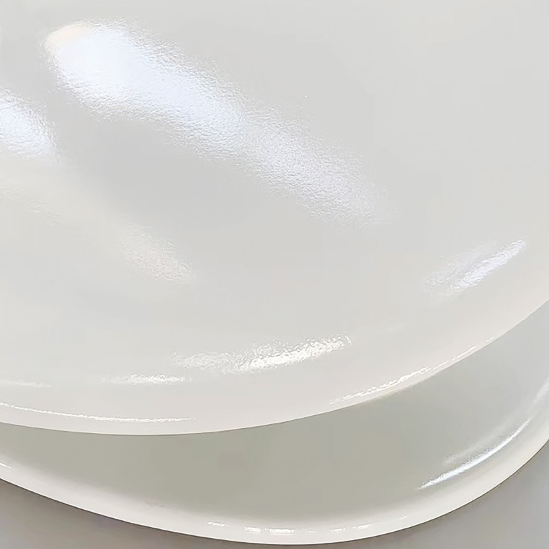 Asiento de inodoro MDF blanco - Bisagras PS MSV