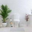 Set Poubelle à  pédale 3L & Brosse Wc ADONIS Blanc Mat Spirella