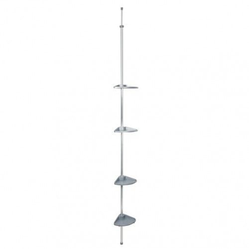 Spirella Telescopic shower corner shelf 235-280 cm Aluminum PERTH Gray