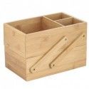 Organisateur de maquillage Bambou 2 niveaux ISALYS Beige MSV