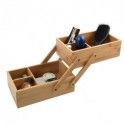 Organisateur de maquillage Bambou 2 niveaux ISALYS Beige MSV