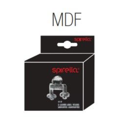 Charnières Inox pour abattant wc - Modèle en MDF Spirella