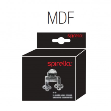Charnières Inox pour abattant wc - Modèle en MDF Spirella