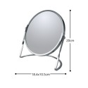 Magnifying mirror on stand Steel AKIRA Brushed Spirella