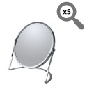 Miroir grossissant sur pied Acier AKIRA Brossé Spirella