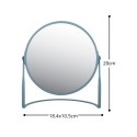 Free-standing magnifying mirror Steel AKIRA Fog Gray Spirella