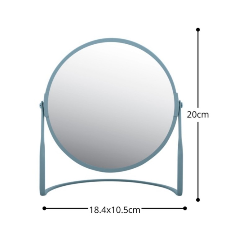 Miroir grossissant sur pied Acier AKIRA Gris Fog Spirella