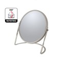 Magnifying mirror on base Steel AKIRA Matte Taupe Spirella
