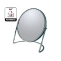 Magnifying mirror on stand Steel AKIRA Matt gray Spirella