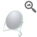 Free-standing magnifying mirror Steel AKIRA Matte Ice Green Spirella