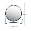 Magnifying mirror on stand Steel AKIRA Matte Petrol Spirella