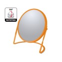 Miroir grossissant sur pied Acier AKIRA Orange mat Spirella