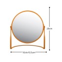 Miroir grossissant sur pied Acier AKIRA Orange mat Spirella