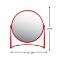 Miroir grossissant sur pied Acier AKIRA Rouge mat Spirella