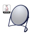 Miroir grossissant sur pied Acier AKIRA Bleu mat Spirella