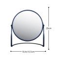 Miroir grossissant sur pied Acier AKIRA Bleu mat Spirella