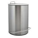 Pedal bin Stainless steel UNNA 5L Steel & White MSV