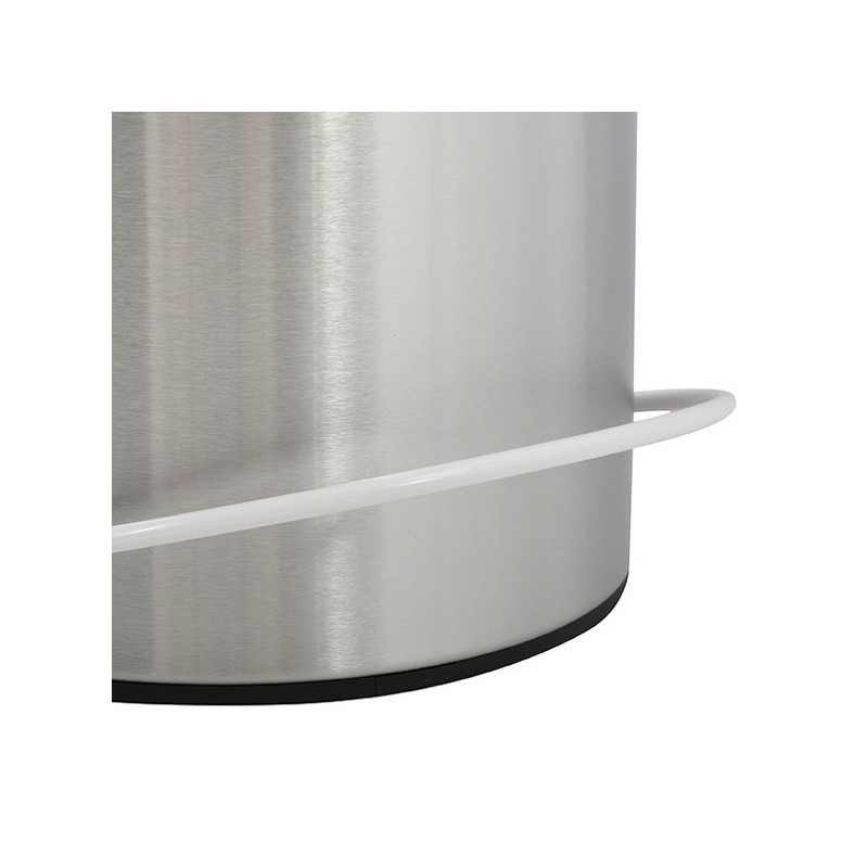 Pedal bin Stainless steel UNNA 5L Steel & White MSV