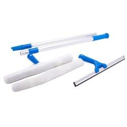 MSV KIT 5 Pièces spécial Lave vitres Professionnel - Manche télescopique 60 à  150cm