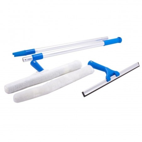 MSV KIT 5 Pièces spécial Lave vitres Professionnel - Manche télescopique 60 à  150cm