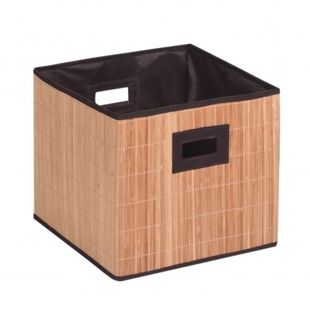 Panier De Rangement Pliant Bambou MSV