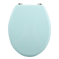 Sedile WC CLÉO in MDF verde polvere - Cerniere MSV in acciaio inossidabile