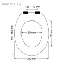 Spirella WC-Sitz Thermo Hard NEELA Matt Taupe - Verchromte ABS-Scharniere