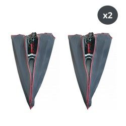 Set of 2 Waterproof Protective Bicycle Covers PVA Gray MSV