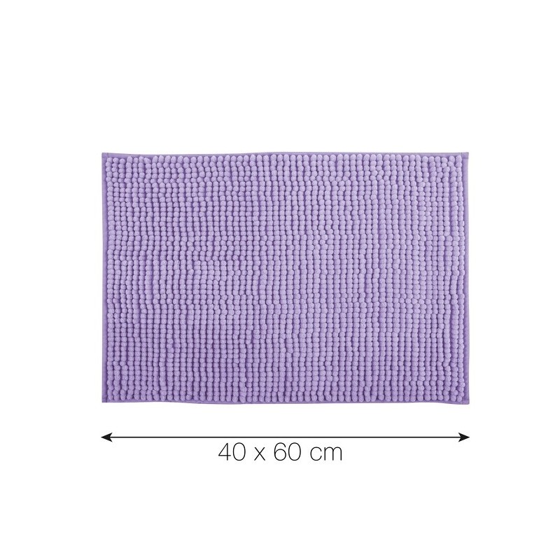 Tapis de bain Microfibre CHENILLE 40x60cm Lavande MSV