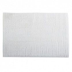 TAPIS DE BAIN CHENILLE 50X80 CM BLANC
