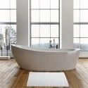 TAPIS DE BAIN CHENILLE 50X80 CM BLANC