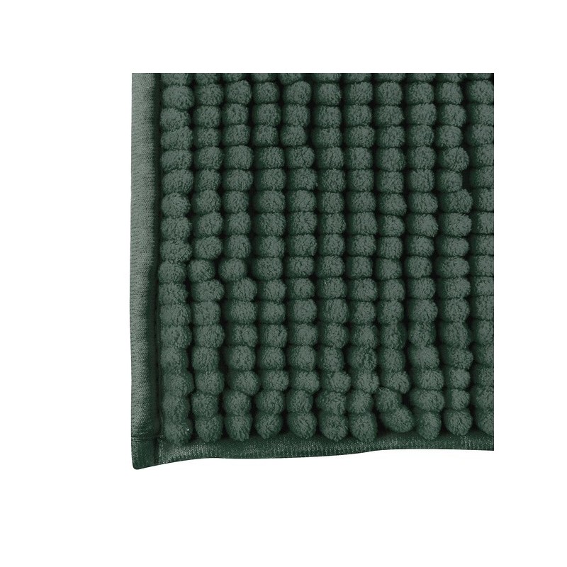 MSV Badematte CHENILLE Mikrofaser 50x80cm Dunkelgrün