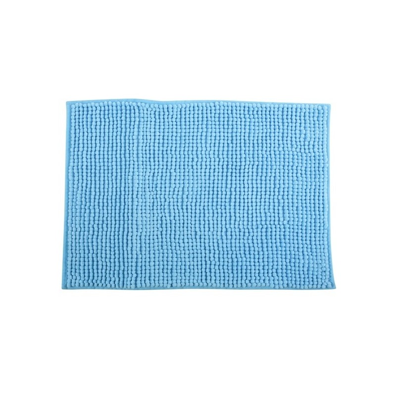 Tappetino da bagno CINIGLIA in microfibra 50x80cm Azzurro MSV