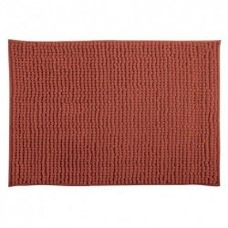 Microfiber bath mat CHENILLE 50x80cm Terracotta MSV