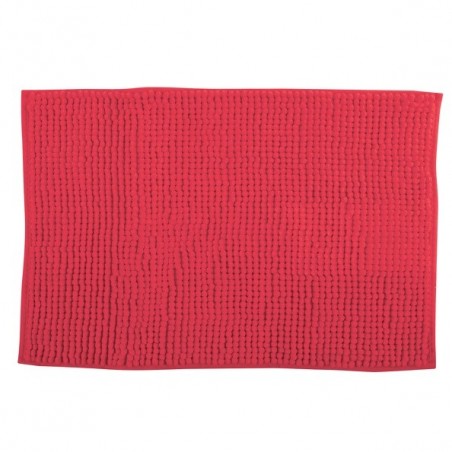 Alfombra de baño CHENILLA Microfibra 50x80cm Rojo MSV