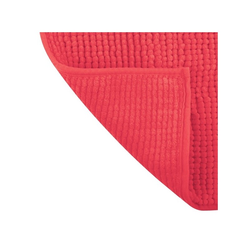 Tapis de bain Microfibre CHENILLE 50x80cm Rouge MSV