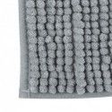 Alfombra de baño CHENILLE de microfibra 50x80 cm gris claro MSV