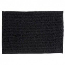 MSV Badematte CHENILLE Mikrofaser 50x80cm Schwarz