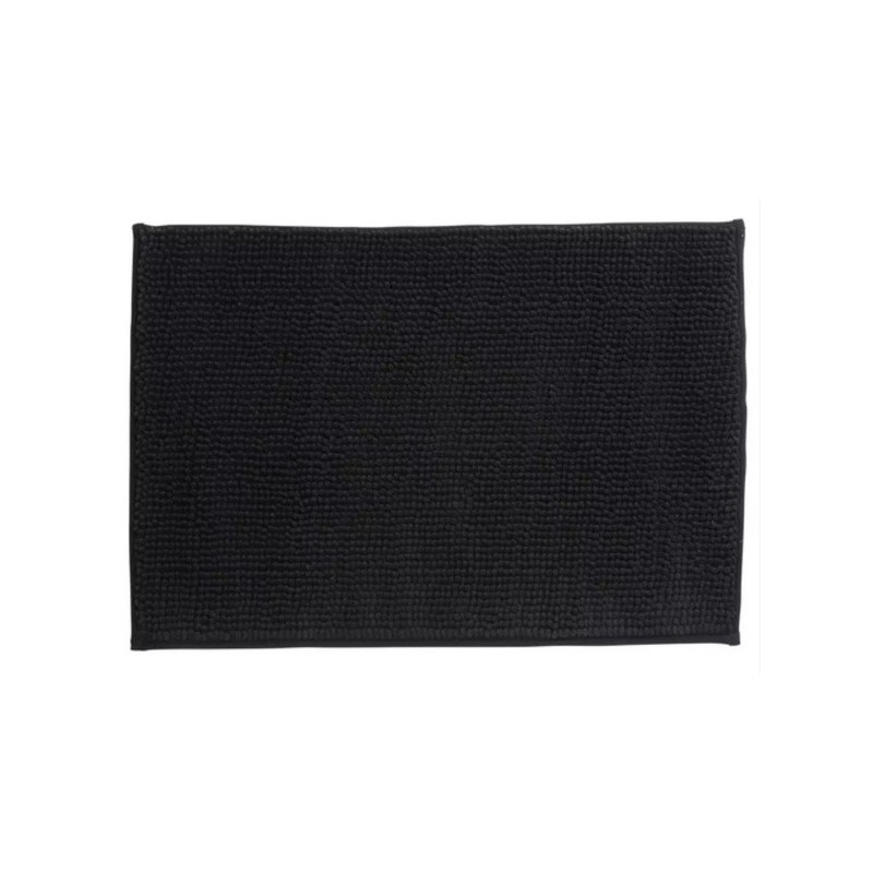Tapis de bain Microfibre CHENILLE 50x80cm Noir MSV