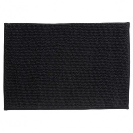 Tapis de bain Microfibre CHENILLE 50x80cm Noir MSV