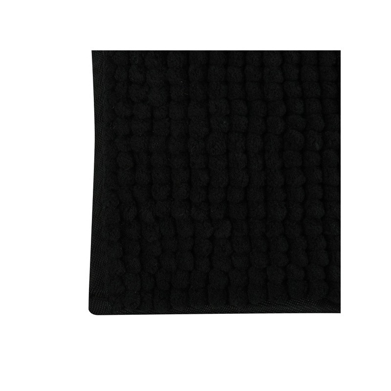 Tapis de bain Microfibre CHENILLE 50x80cm Noir MSV